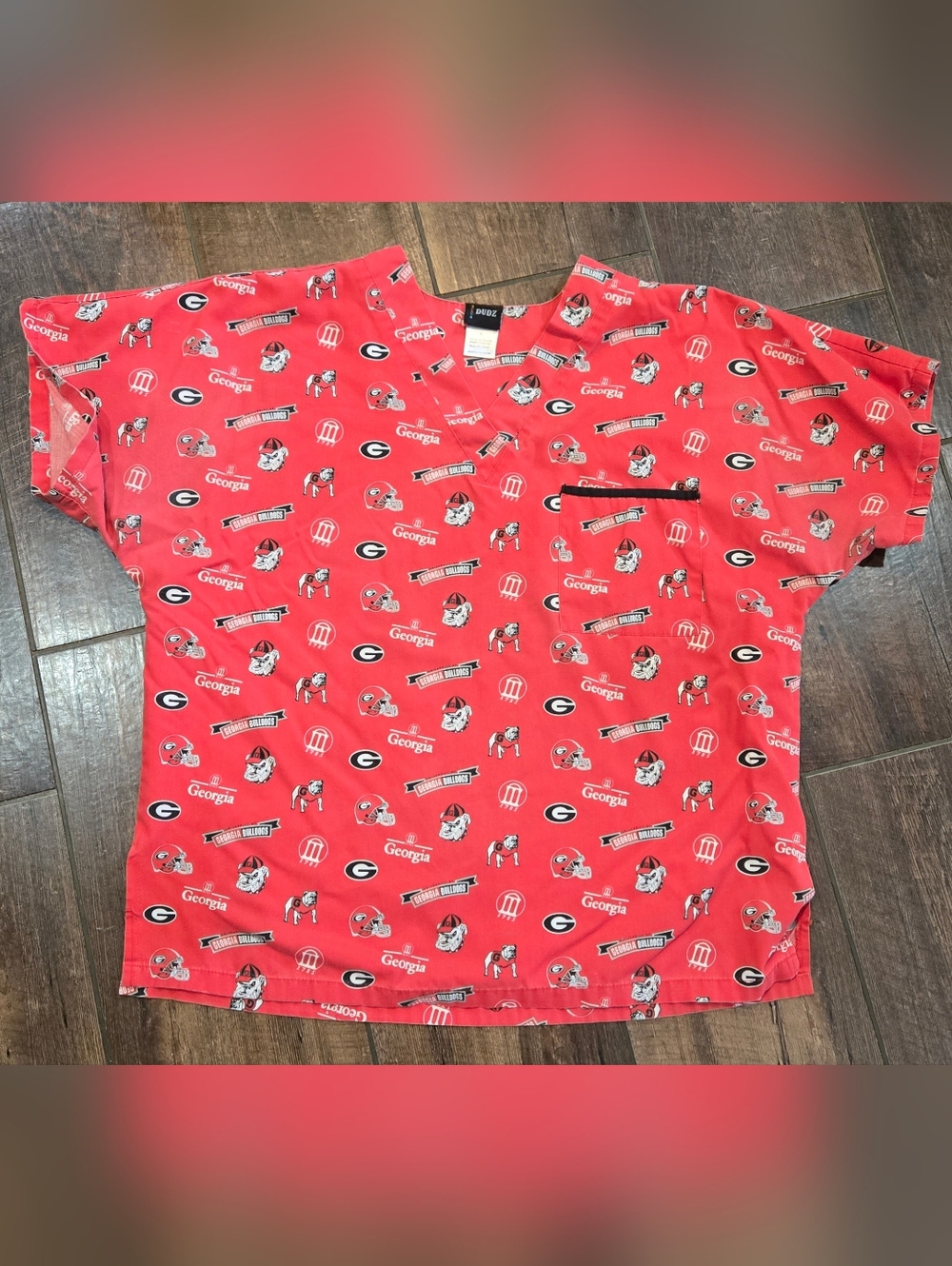 UGA Scrub Top